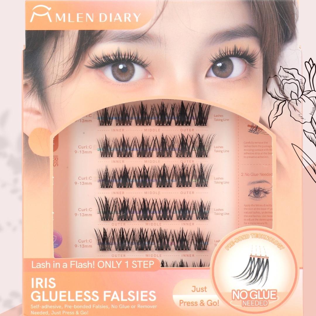 PRE-BONDED IRIS CLUSTER LASHES (SELF ADHESIVE)