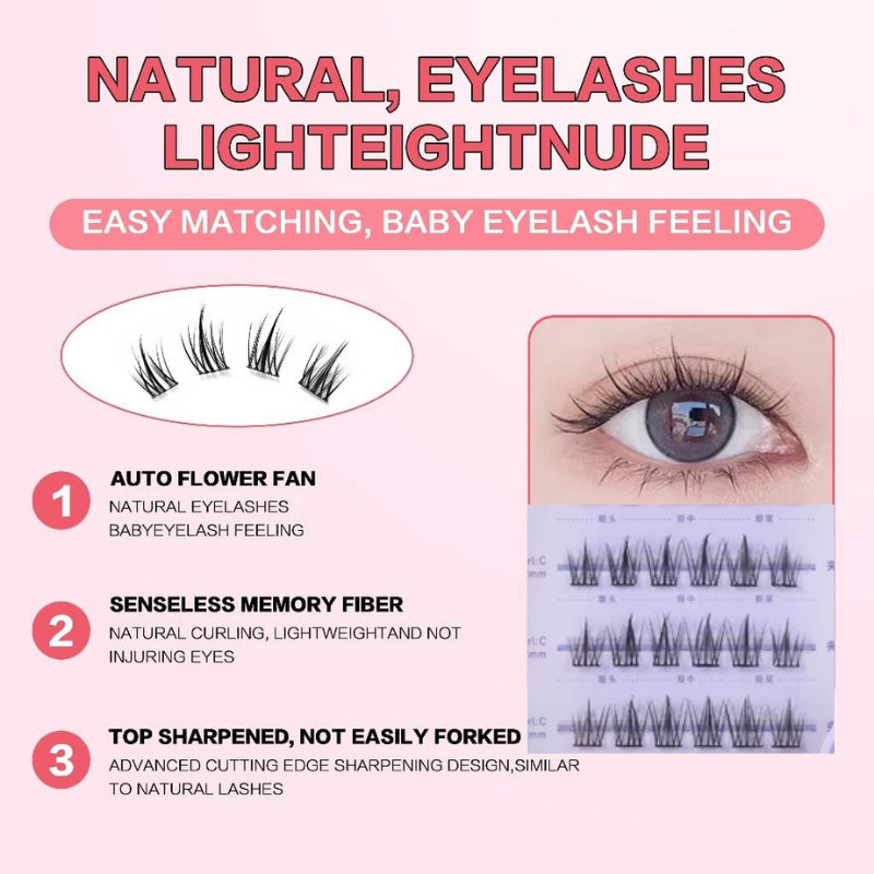 PRE-BONDED DANDELION CLUSTER LASHES (SELF ADHESIVE)