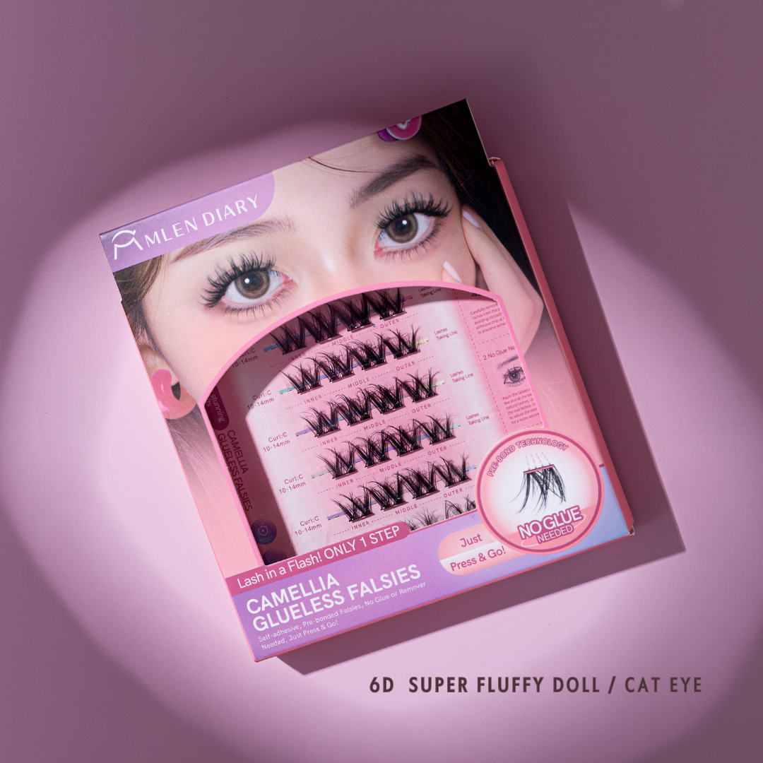 PRE-BONDED CAMELLIA CLUSTER LASHES (SELF ADHESIVE)