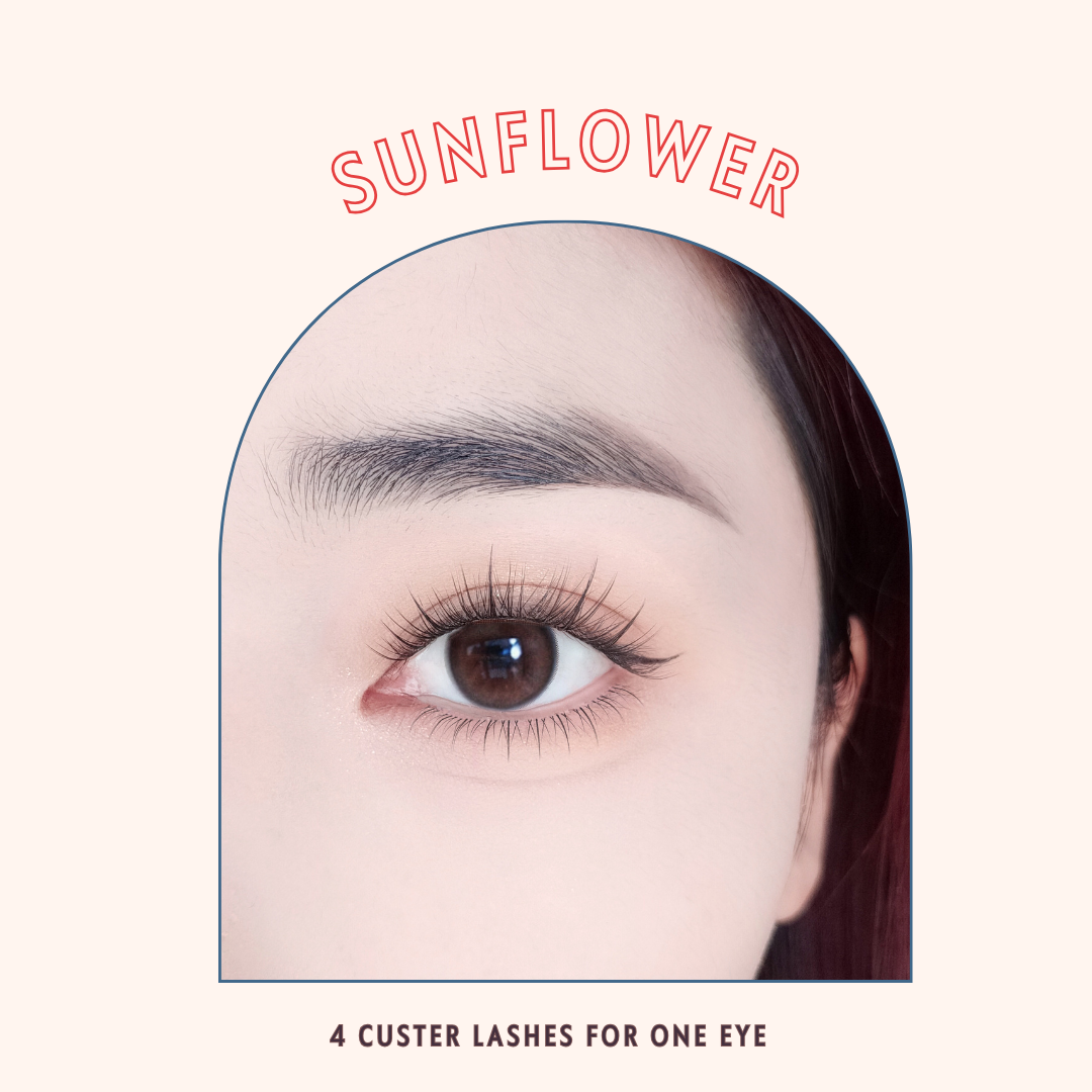 PRE-BONDED SUNFLOWER CLUSTER LASHES (SELF ADHESIVE)