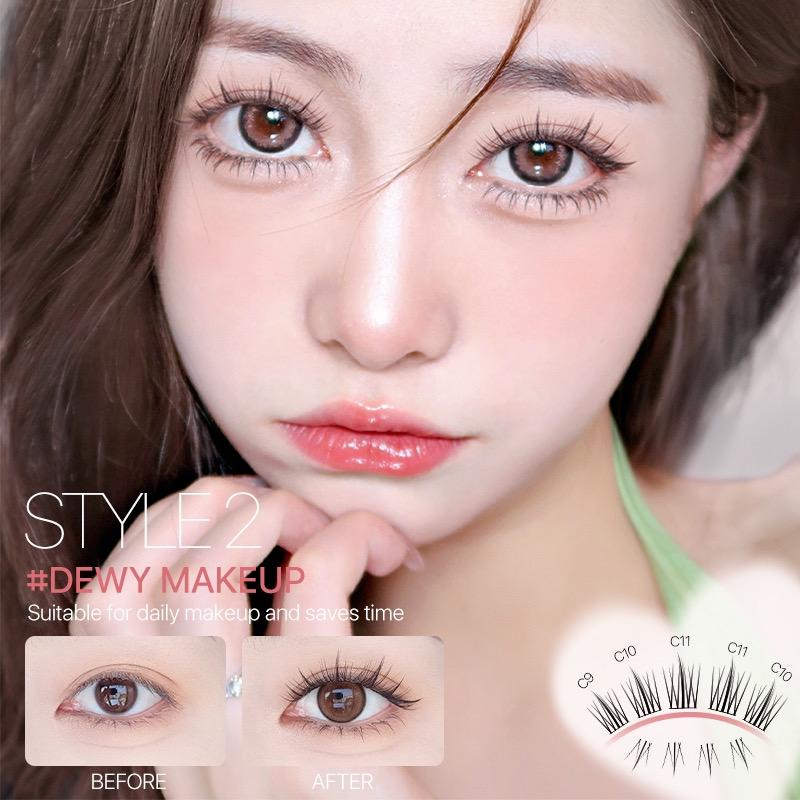 SUNFLOWER DIY SELF GRAFTING LASH BUNDLE (FREE FULL SIZE GLUE & EYELASH TWEEZER)
