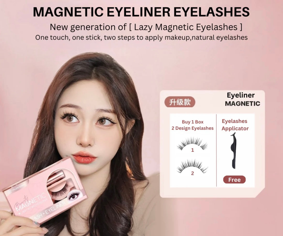 MLEN MAGNETIC EYELINER EYELASHES - NATURAL SERIES