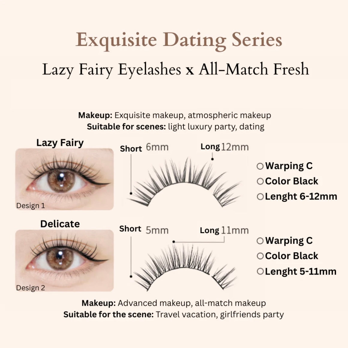 MLEN MAGNETIC EYELINER EYELASHES - EXQUISITE SERIES