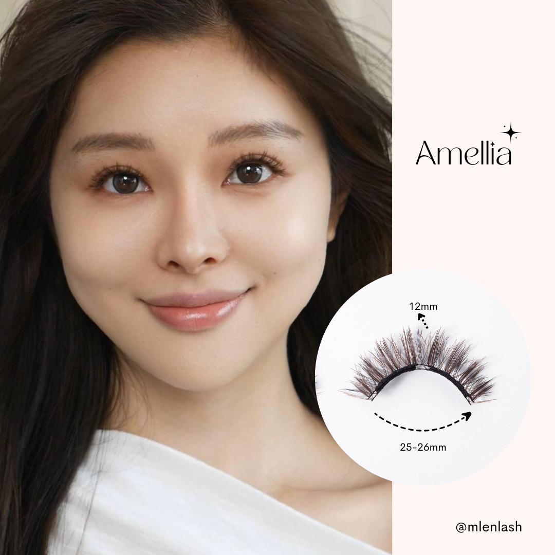 SG EXCLUSIVE PINK BOX MAGNETIC LASHES - AMELLIA