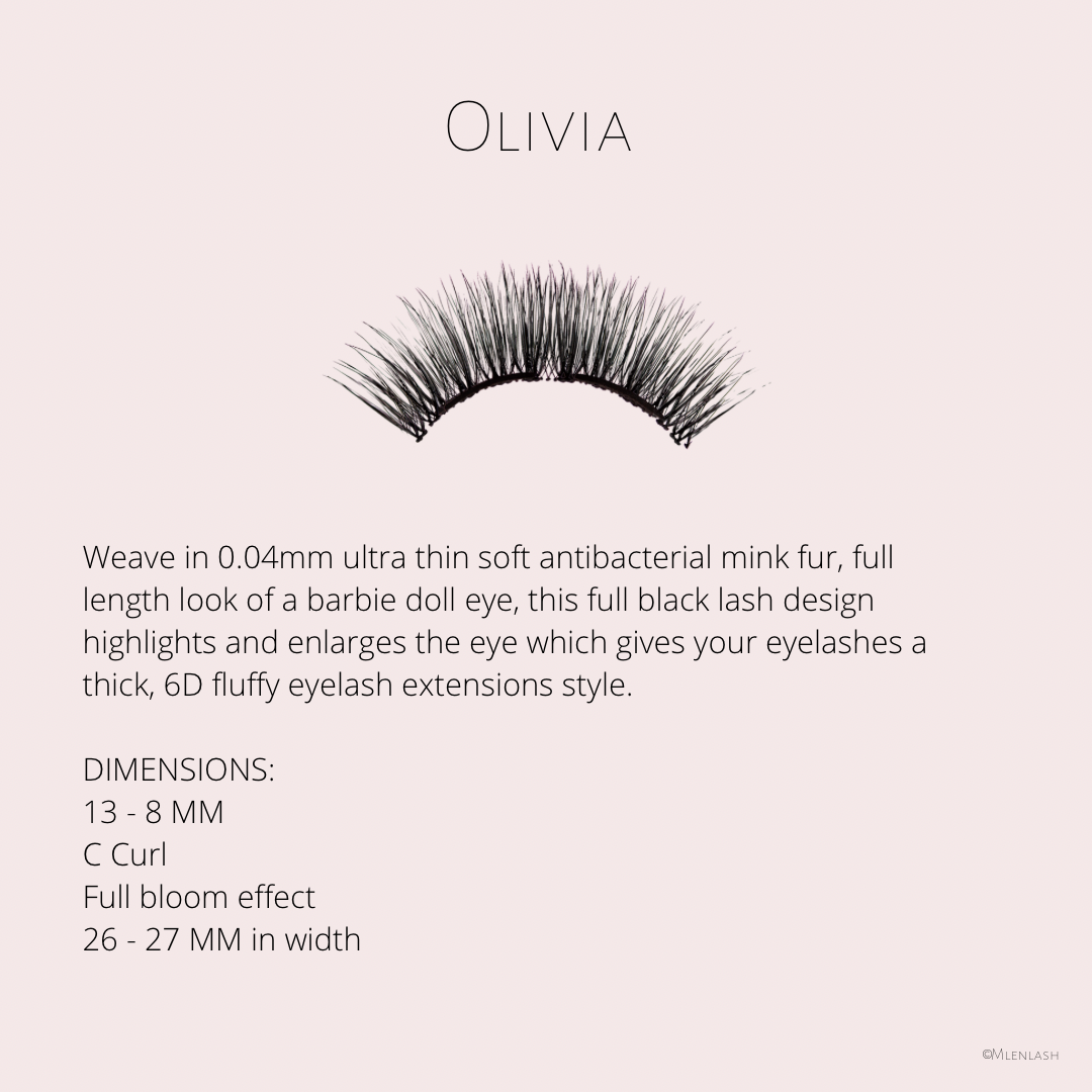 SG EXCLUSIVE PINK BOX MAGNETIC LASHES - OLIVIA