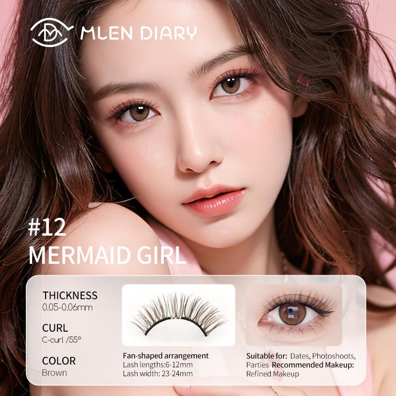 MLEN 4TH GEN MAGNETIC EYELASH WITH MERMAID APPLICATOR