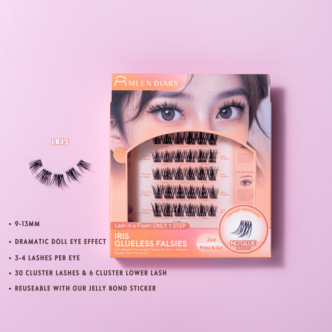 PRE-BONDED IRIS CLUSTER LASHES (SELF ADHESIVE)